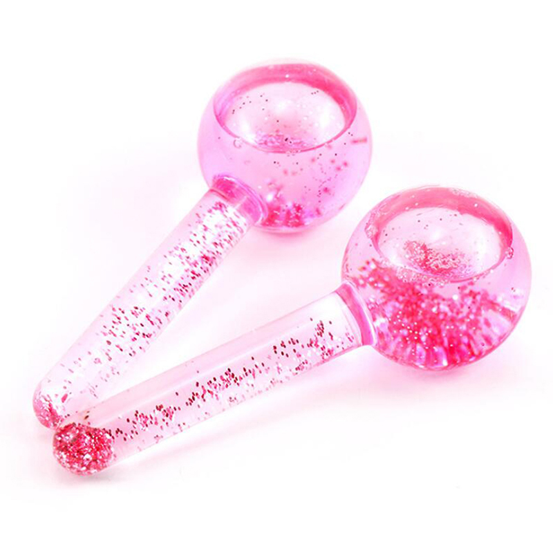 Skincare Ingredients Checker - 2Pcs/set Ice Globes Massager Transparent Sequins