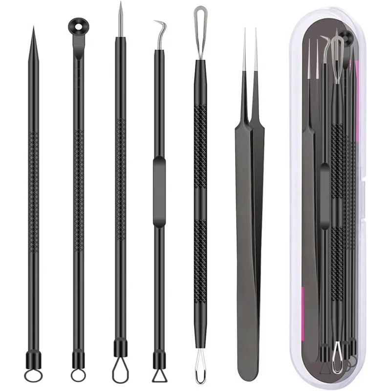 Skincare Ingredients Checker - 6Pcs Blackhead Remover Set Stainless Steel