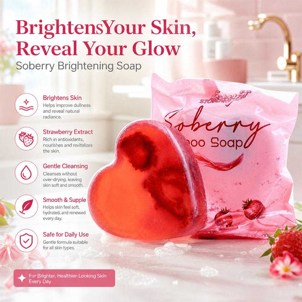 Strawberry Scented Bath Soap S - Skincare Whitening 评论和价格