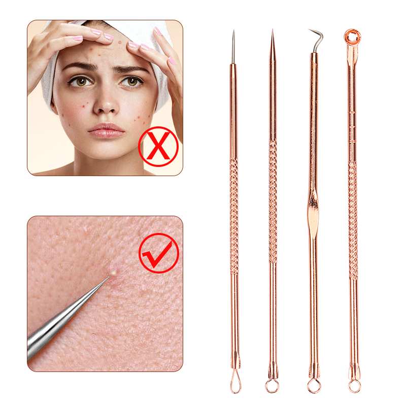 4Pcs/Set Acne Blackhead Needle - Skincare Ingredients Checker 评论和价格