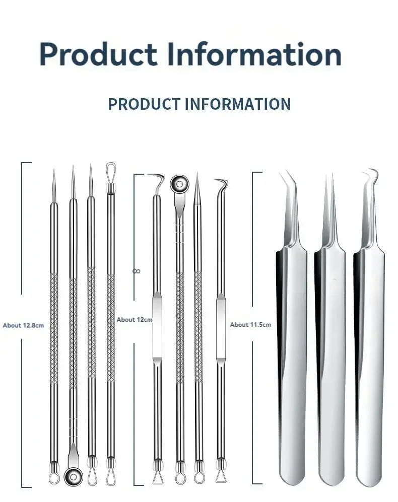 11Pcs/Set Acne Needle Blackhea - Skincare Ingredients Checker 评论和价格