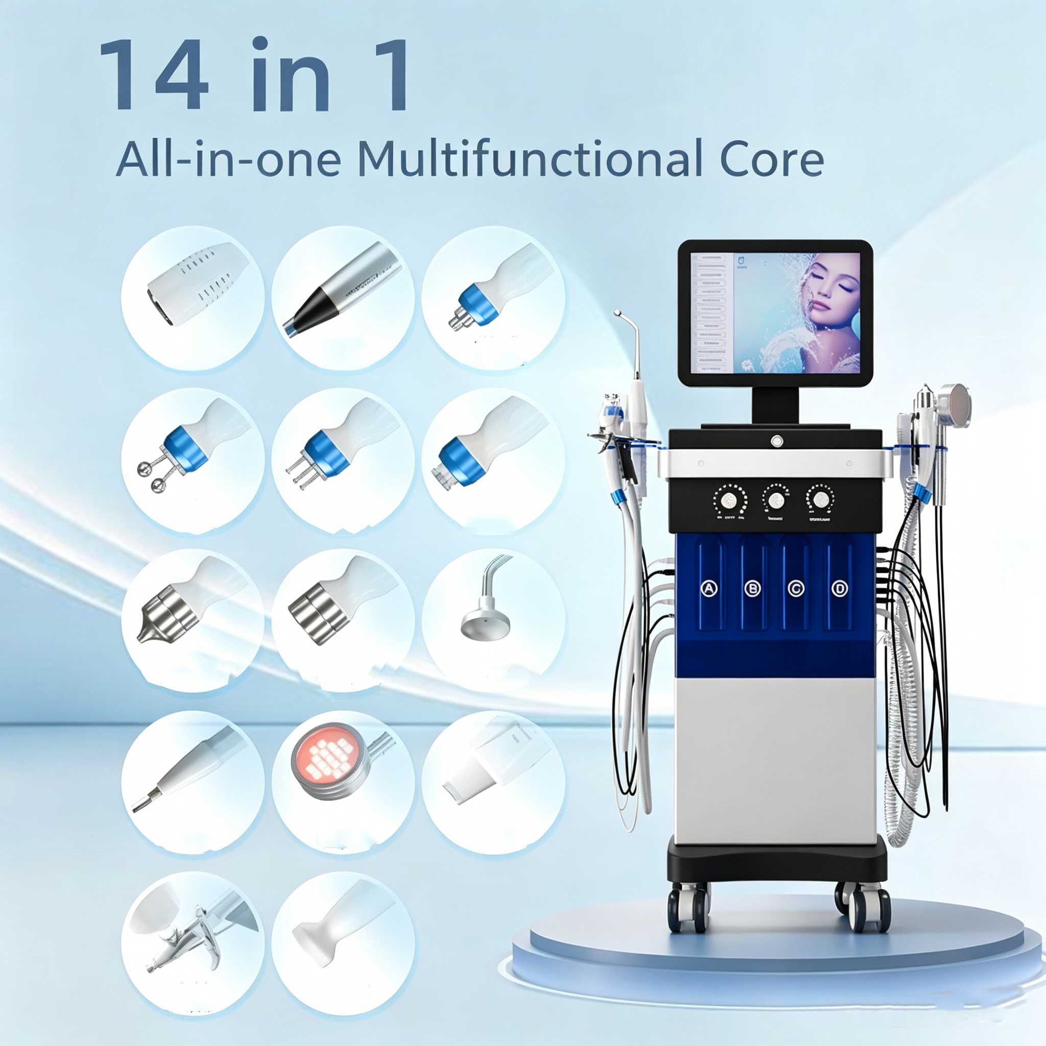 14 in 1 Water Light Facial Car - Skincare Whitening 评论和价格