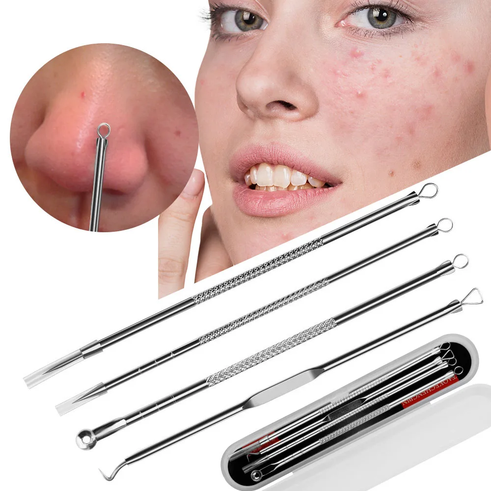 4Pcs Blackhead Acne Remover Se - Skincare Ingredients Checker 评论和价格