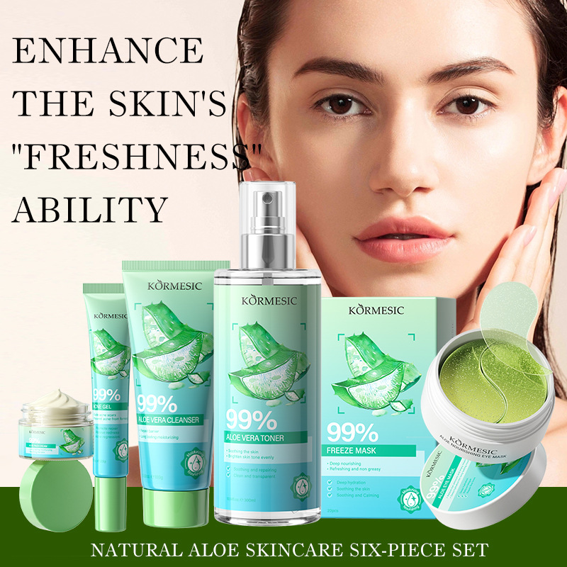Aloe Vera Skincare Set Cleansi - Skincare Omg 评论和价格